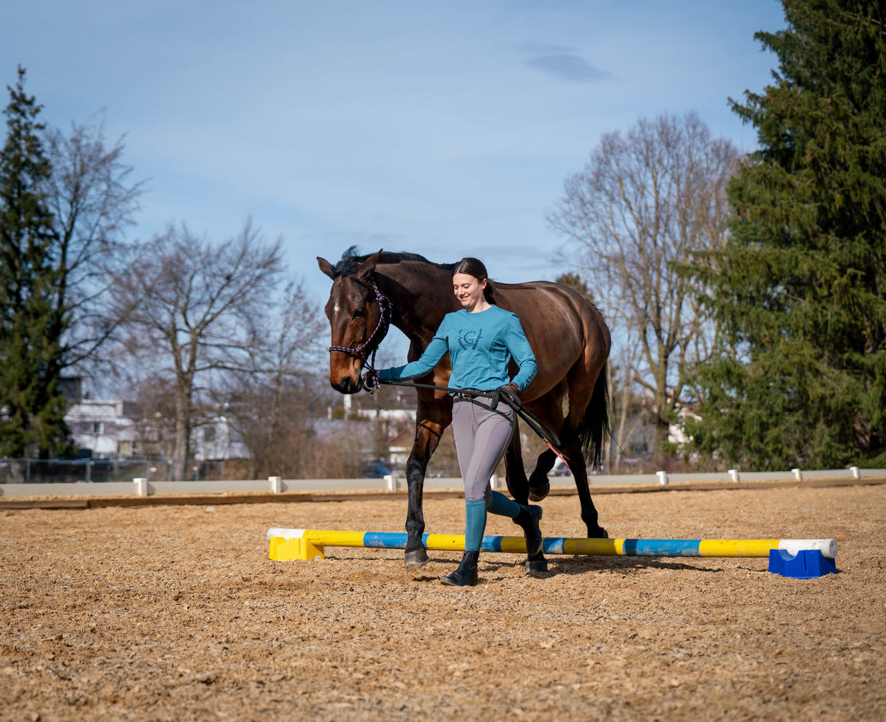 Longe Westernrope avec mousqueton anti-panique