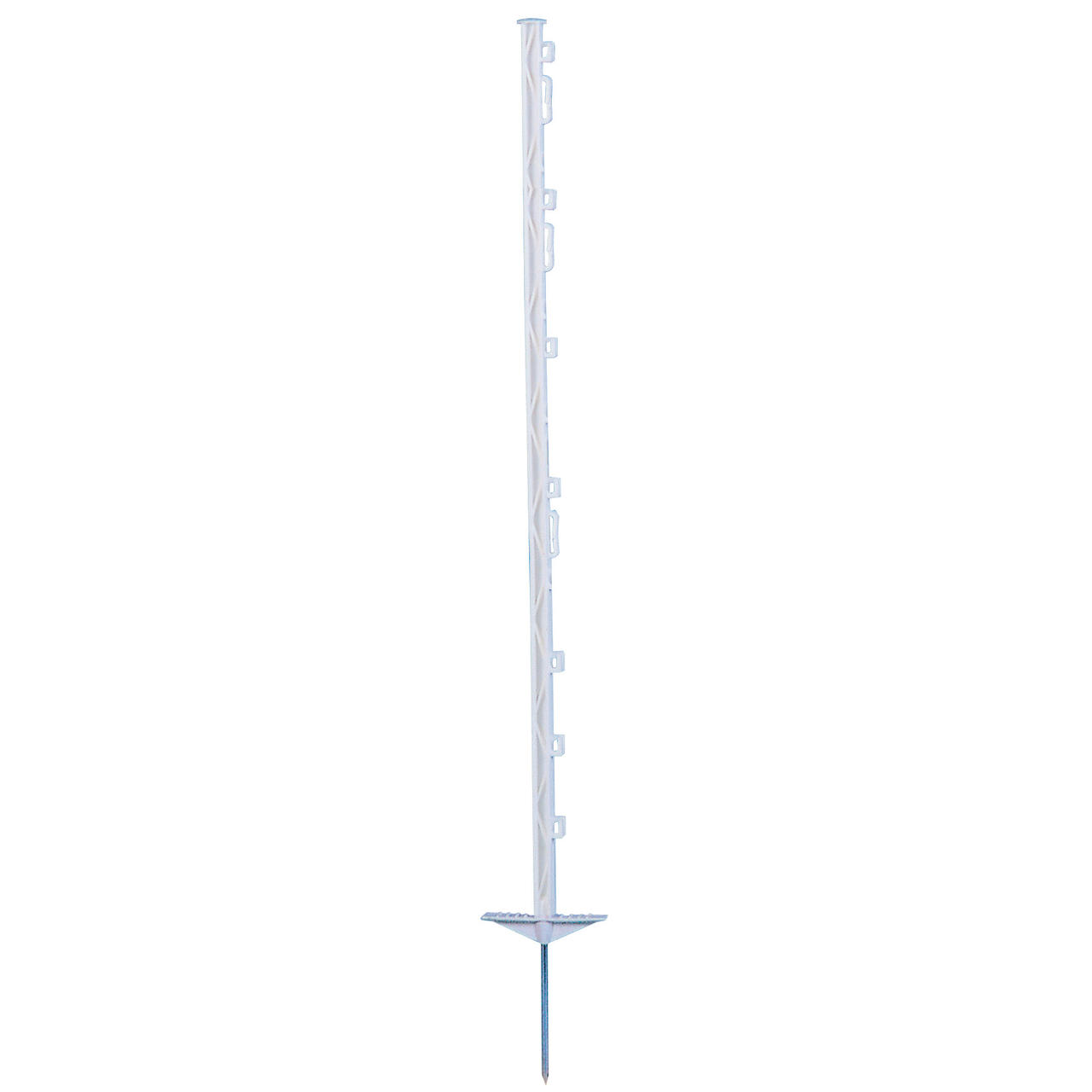 AKO Piquet plastique blanc 105 cm - double bêche, pointe simple