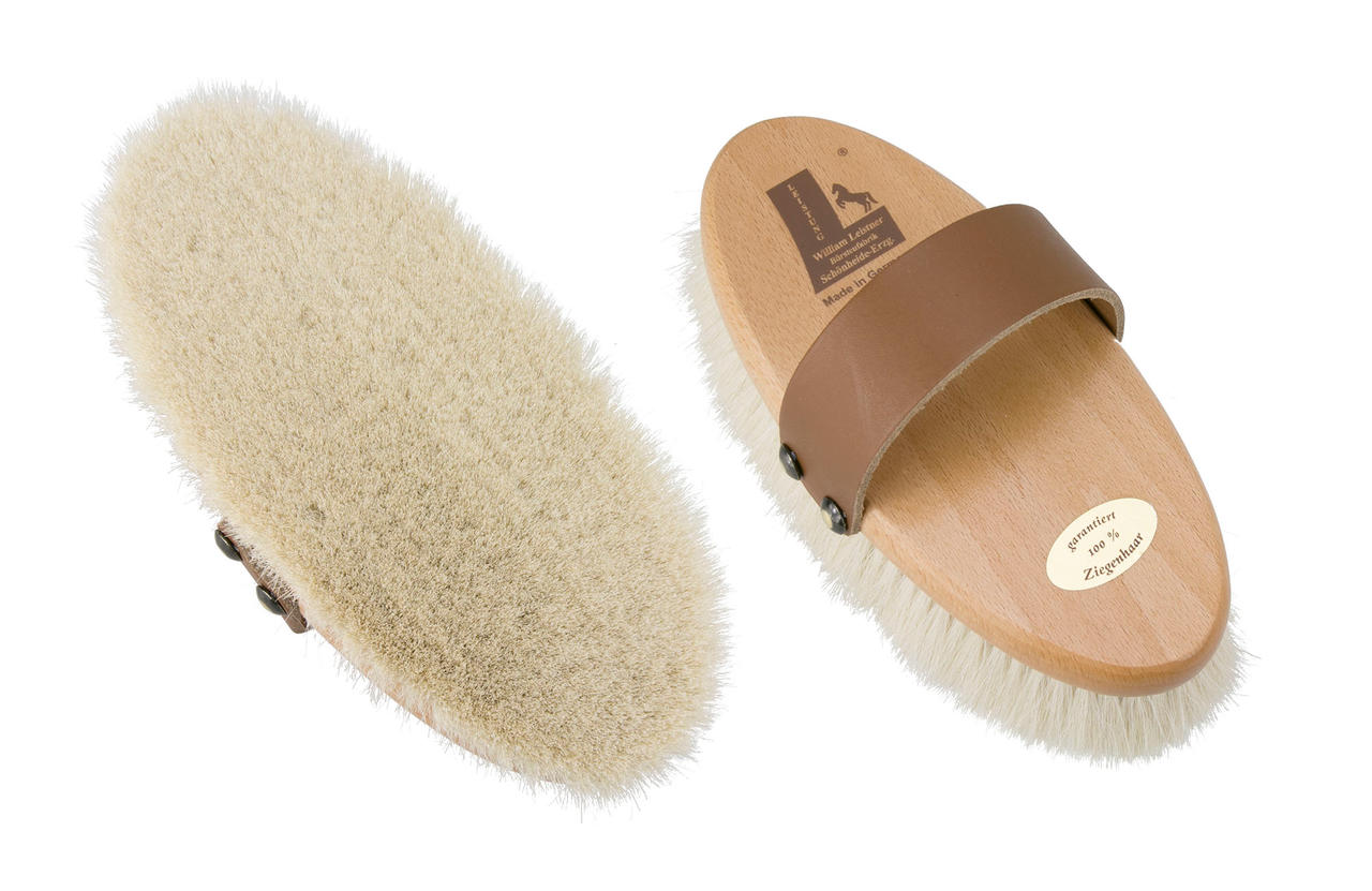 Leistner Brosse à panser en poils de chèvre 180x80 mm