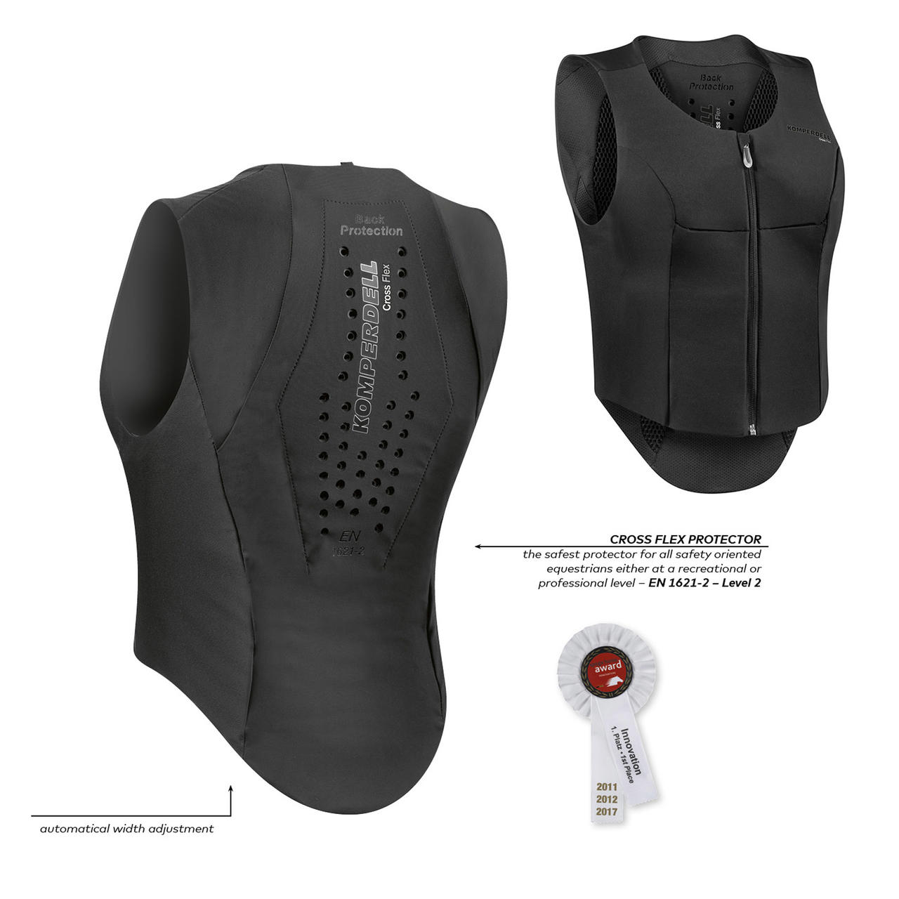 Komperdell Ballistic Gilet de protection d'équitation Flex Fit Slim