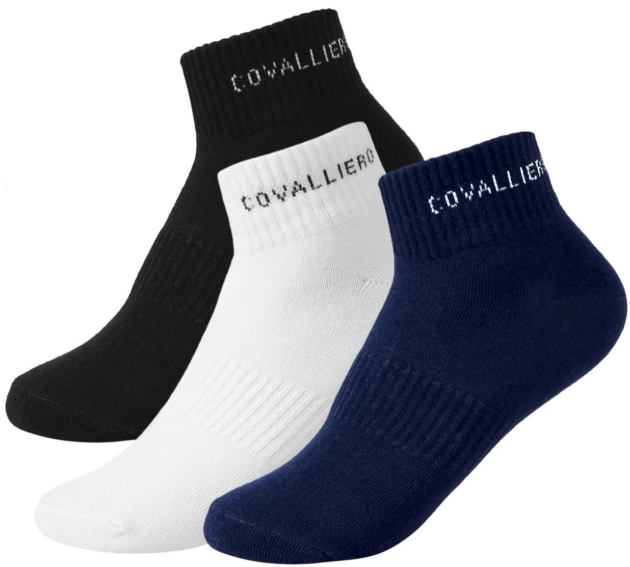 Covalliero Lot de 3 paires de chaussettes de sport