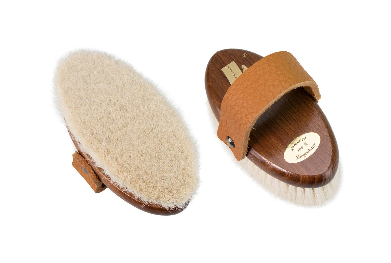 Leistner Brosse douce pour tête de cheval en poil de chèvre Robinie