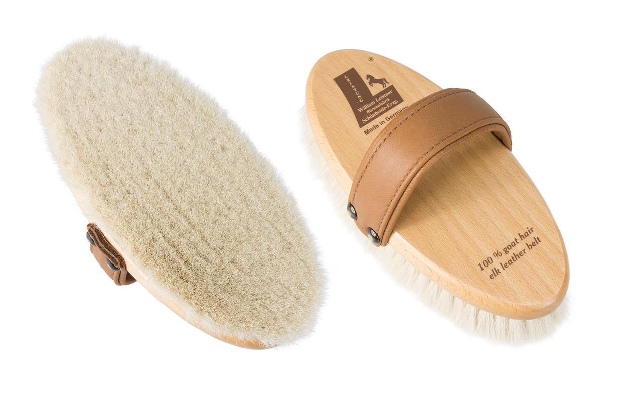 Leistner Brosse de pansage en poils de chèvre