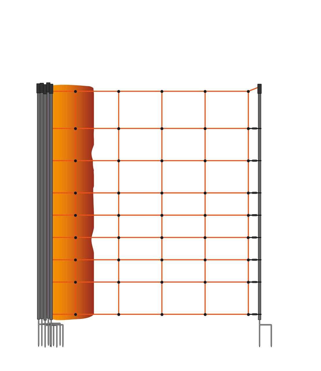 AKO OviNet Filet pour moutons orange 90 cm