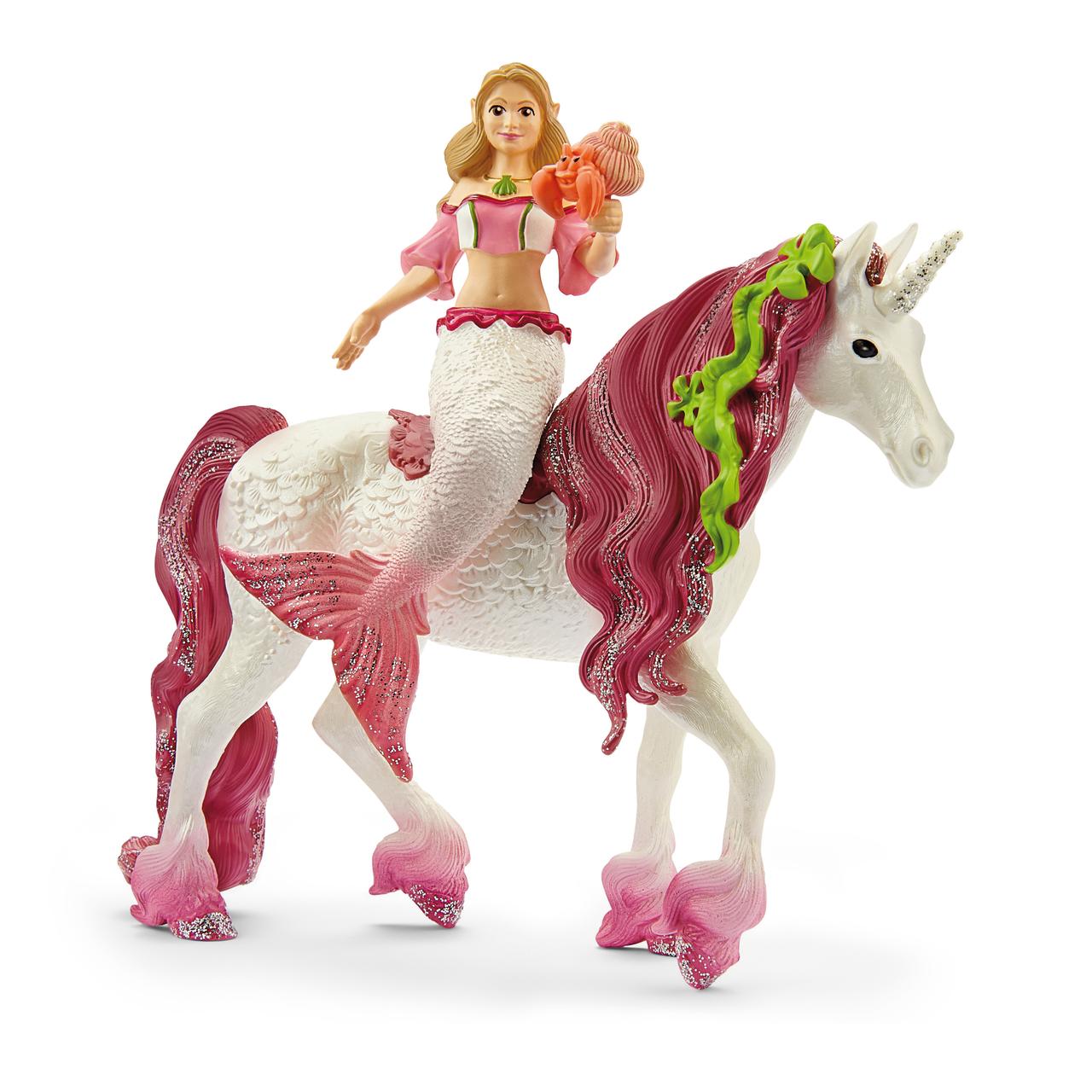 Schleich Sirène Feya sur licorne de mer