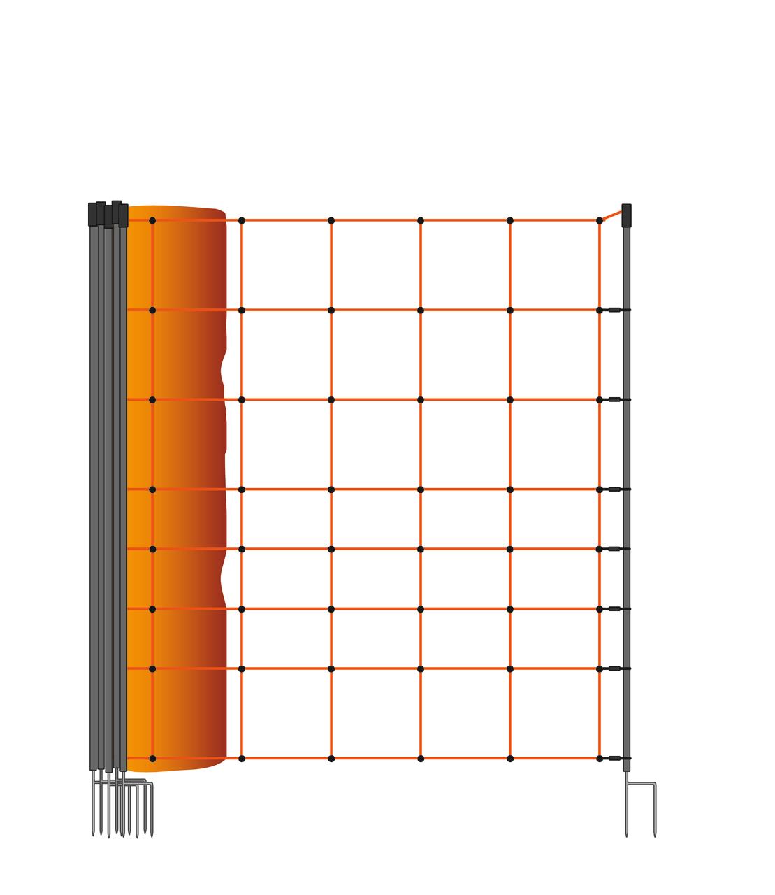 Filet pour moutons double pointe, 90 cm/ 50 m de long