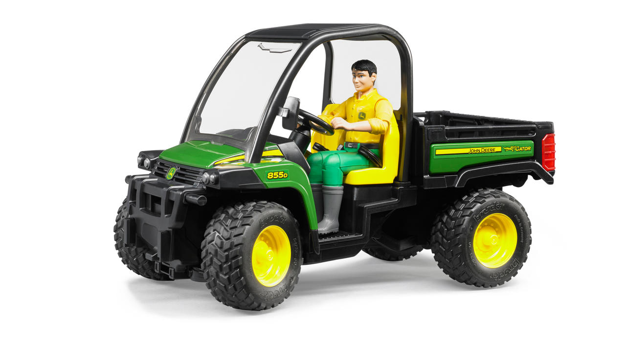 Bruder John Deere Gator XUV 855D avec conducteur