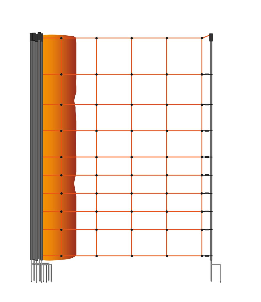 AKO OviNet Filet pour moutons orange 108 cm