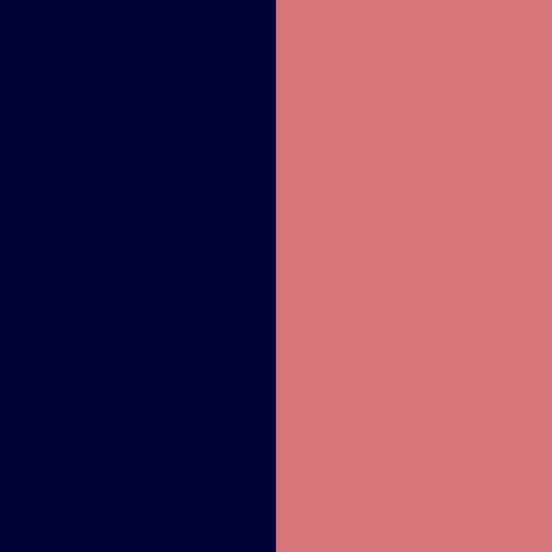 bleu nuit/or rose