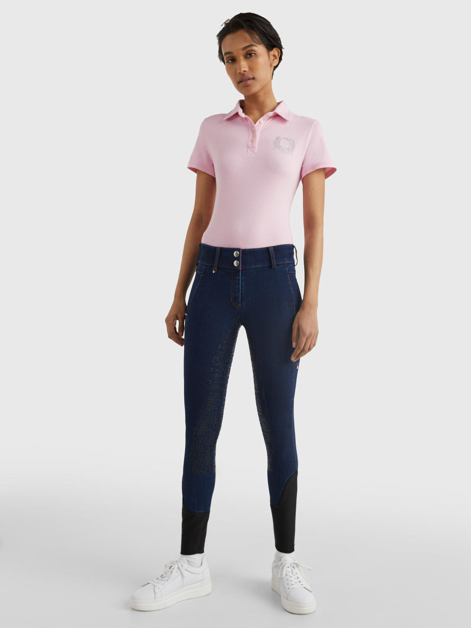 Tommy Hilfiger Pantalon d'équitation en denim avec fond intégral pour femmes