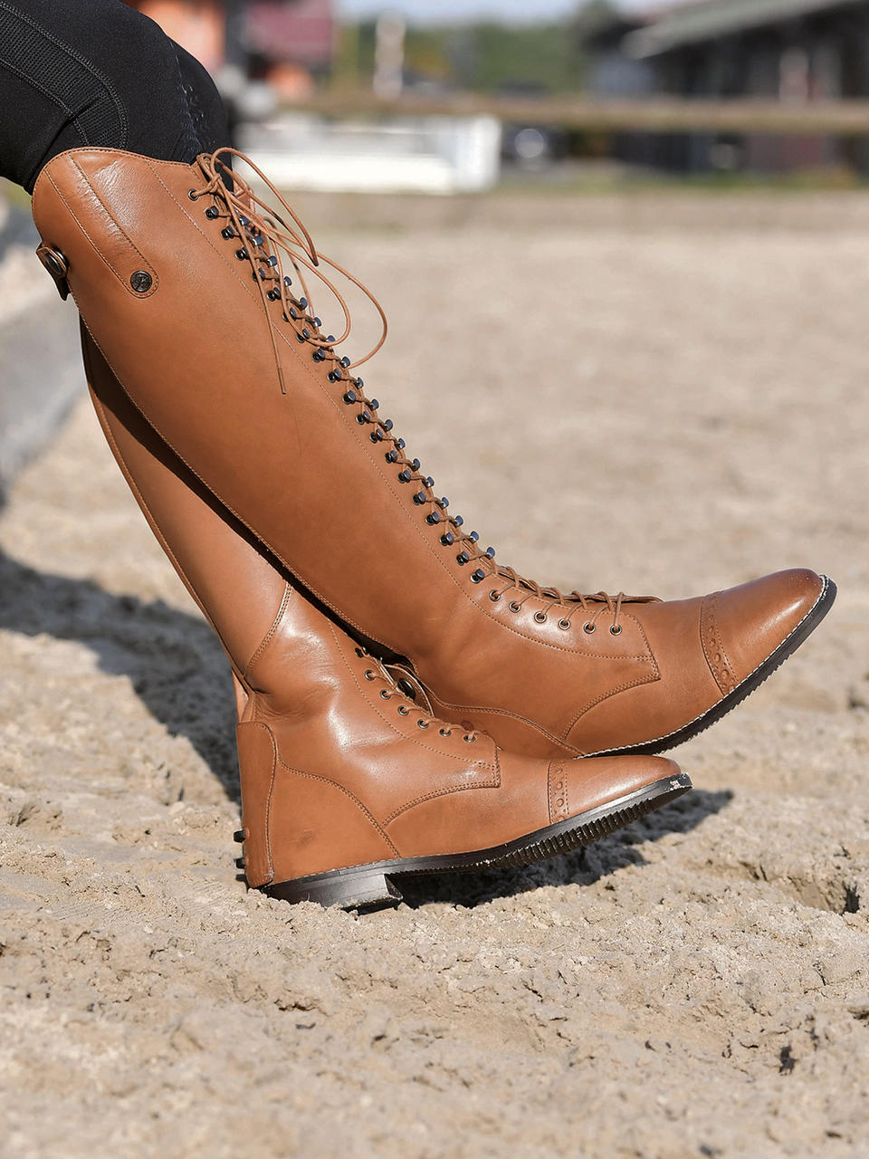 Busse Bottes d'équitation en cuir Laval - cognac