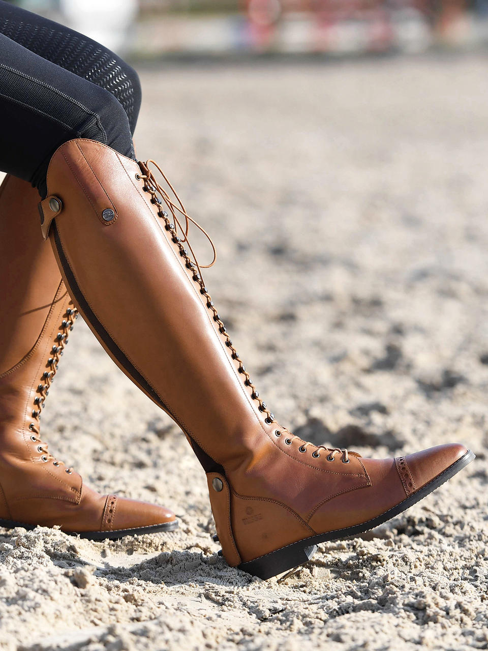 Busse Bottes d'équitation en cuir Laval - cognac