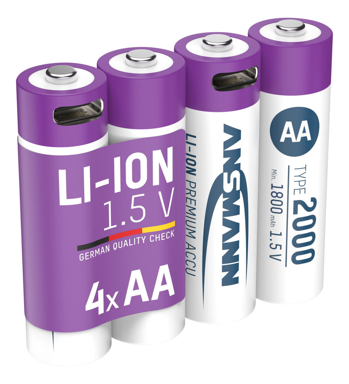 Ansmann Piles rechargeables Mignon AA - 2 000 mAh